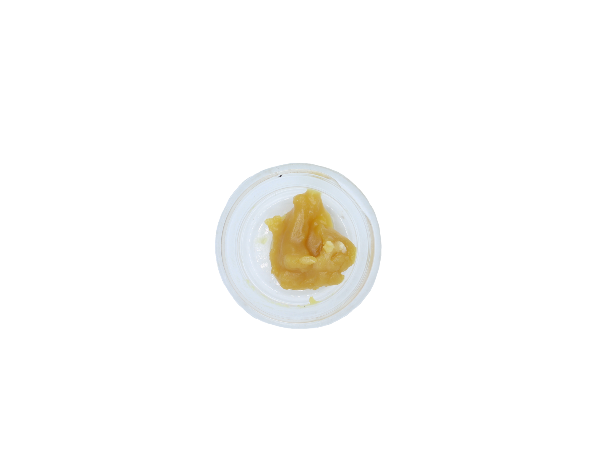 PlatinumKushMints LiveRosin2 Live hash rosin in a small jar with a soft budder-like texture