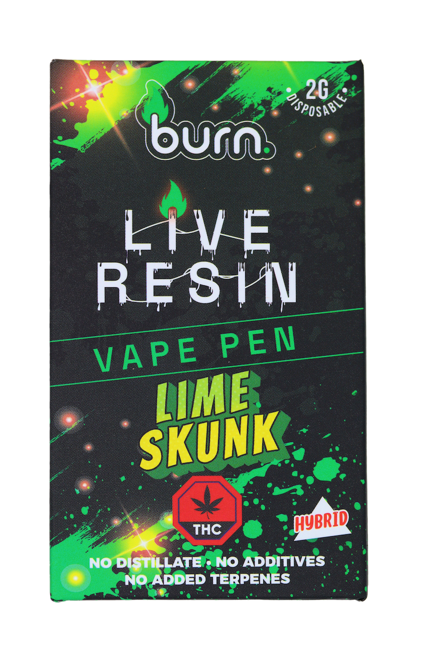 Buy Burn - 2 Gram Disposable Live Resin Vape Online | Canada Bliss Herbals
